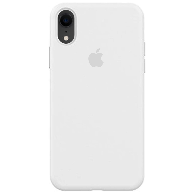 Silicone Case Full Protective (AA) для iPhone X/Xs (White)-0